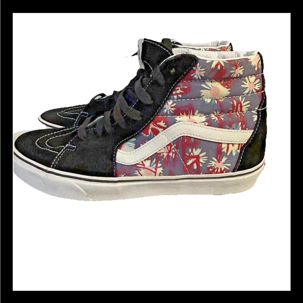 🔥 RARE Vans SK8-Hi (Paradise Floral) Floral Design Men’s Size 10 US / Like New - Picture 2 of 14